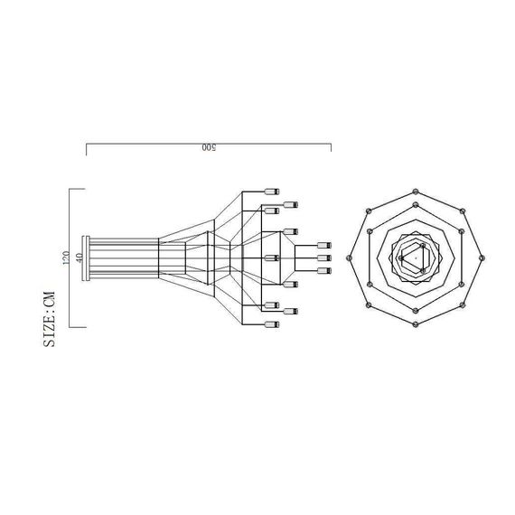Подвесная люстра Imperium Loft Vibia Wireflow 75118-22