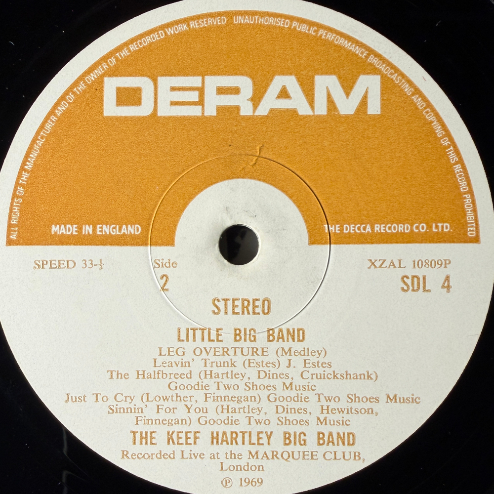 The Keef Hartley Band ‎– Little Big Band (Англия 1971г.) Т