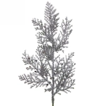 Ветка декоративная «Блеск» 25 см, Серебро