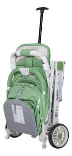 Kоляска детская прогулочная Farfello Comfy Go (Green/colorful white frame) зеленый разноцветный