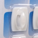 Крючки пластиковые в наборе 9шт на липкой основе «ИДЕЯДОМА», форма прямоугольник, цвет белый, нагрузка 1кг✦