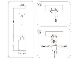 Ambrella Подвесной светильник в стиле лофт Traditional TR3695