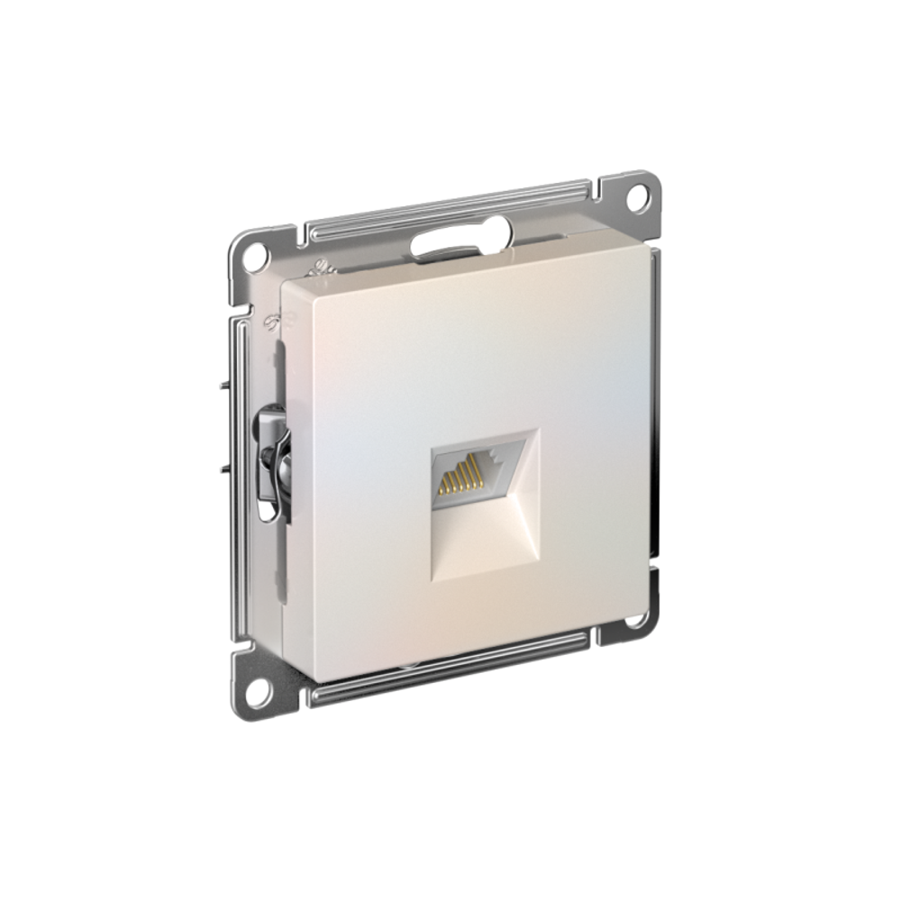 Розетка компьютерная AtlasDesign RJ45 кат.5E механизм жемчуж. SE ATN000483