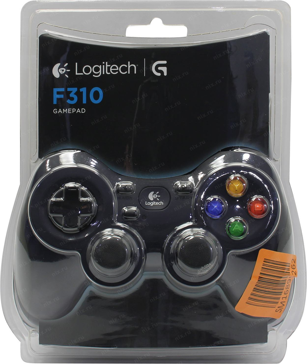 Геймпад Logitech Gamepad F310 USB (10кн., 8 поз.перекл., 2 мини- джойстика) 940-000138