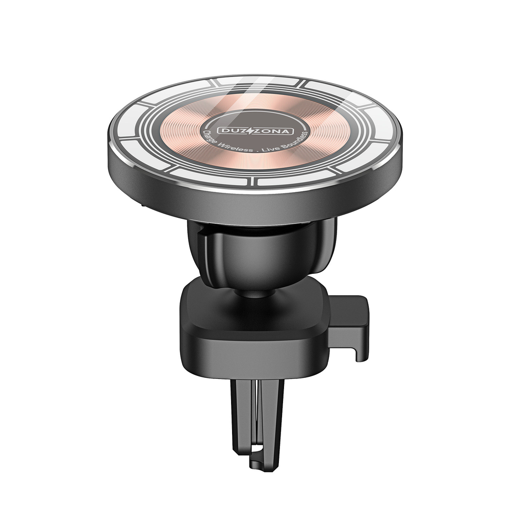 Магнитное беспроводное автомобильное зарядное устройство V2 Wireless Car Charger 15W, Duzzona
