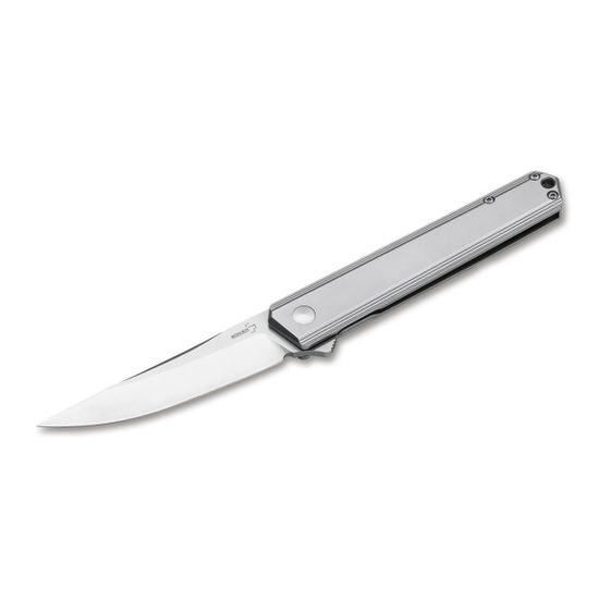 Складной нож Boker 01BO269 Kwaiken Flipper Framelock c клинком из стали D2, рукоять Stainless Steel