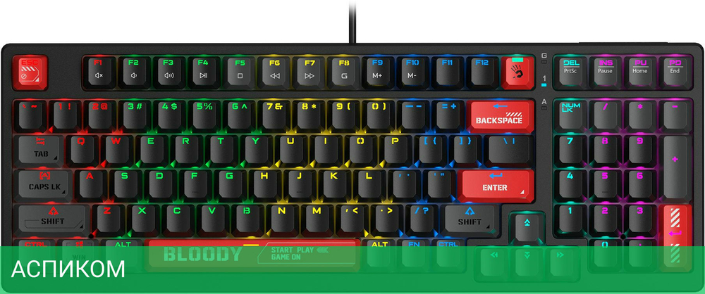 Клавиатура A4Tech Bloody S98 Red