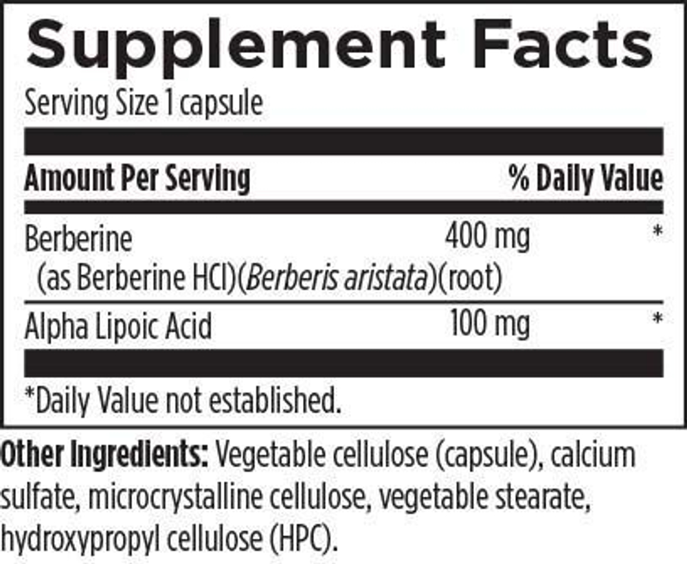 Designs For Health - BER060 - Berberine Synergy 60 capsules