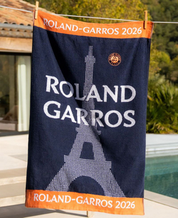 Теннисное полотенце Roland Garros Official Players Logo 2026 - navy/orange