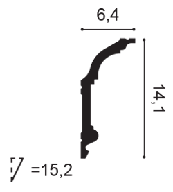 Карниз Byblos DUROPOLYMER® C339