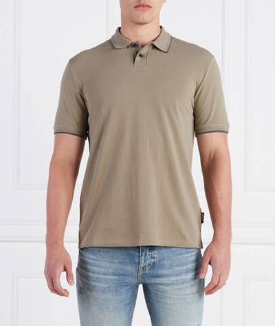 Поло Perete BOSS ORANGE - хаки(50493963)