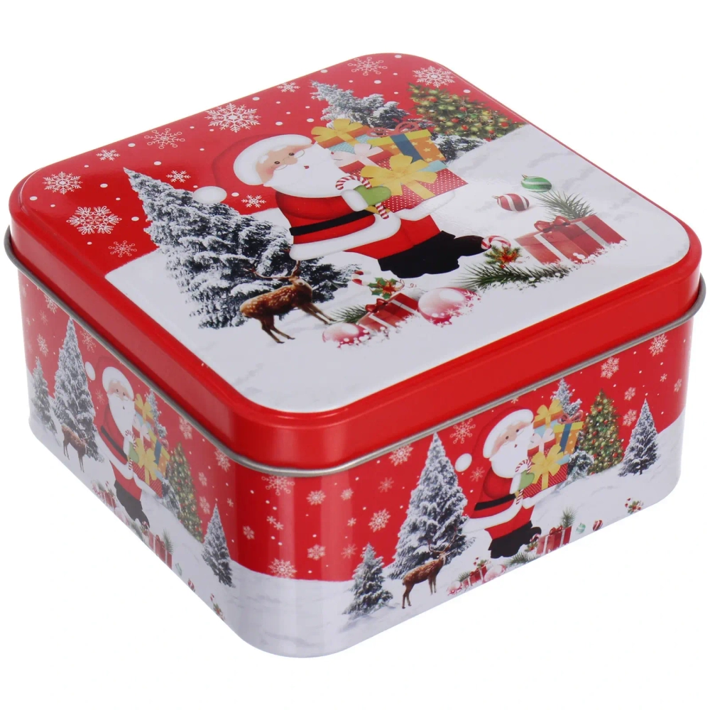 Банка жестяная «Настроение праздника» 900мл, 12*12*6см