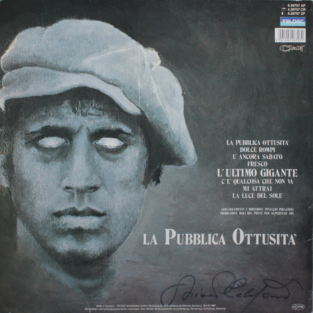Adriano Celentano / La Pubblica Ottusita (LP)