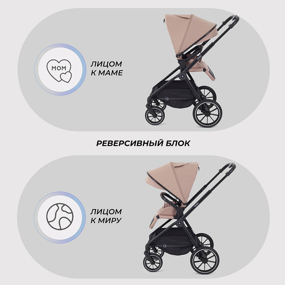 Детская коляска Rant Moss 2 в 1 Latte beige