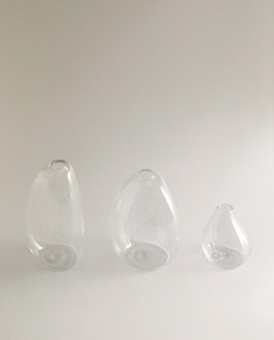 Zara Home Ваза из стекла, цвет прозрачный, 6.2 см