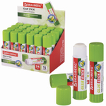 Клей-карандаш на натуральной основе BRAUBERG GREEN 15 г (24 штуки в упаковке)