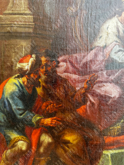 Школа старых мастеров. Царь Давид вручает письмо Урию. Испанская школа, XVIII в. Холст, масло.