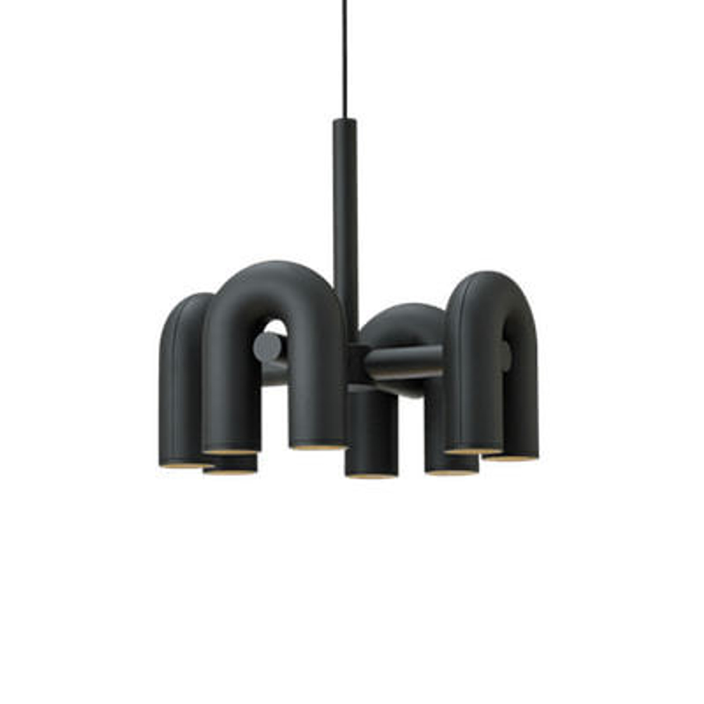Pendant design lamp Cirkus by AGO Lighting (4 lampshade /Black)