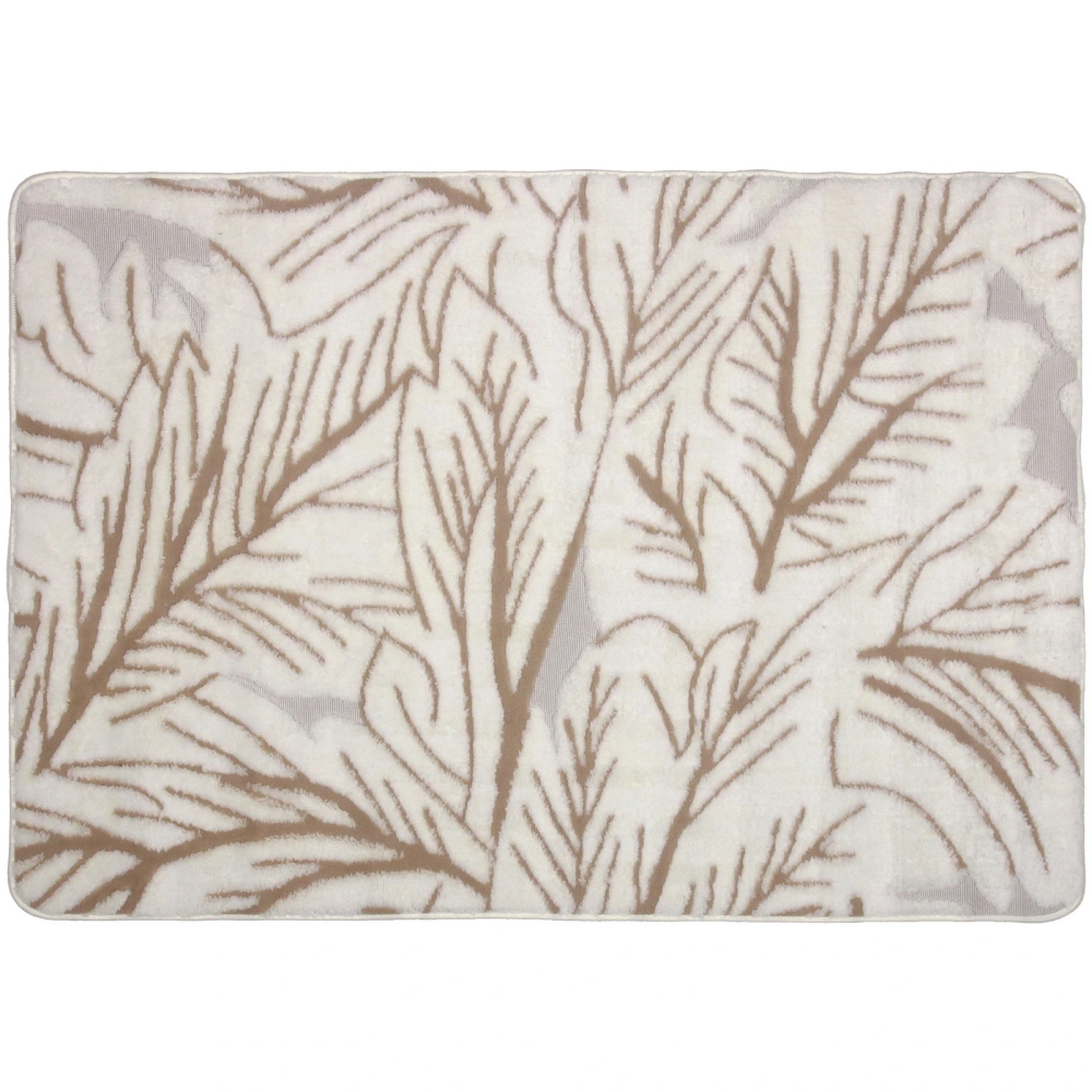 Коврик для ванной 80*120"Флора» молочный