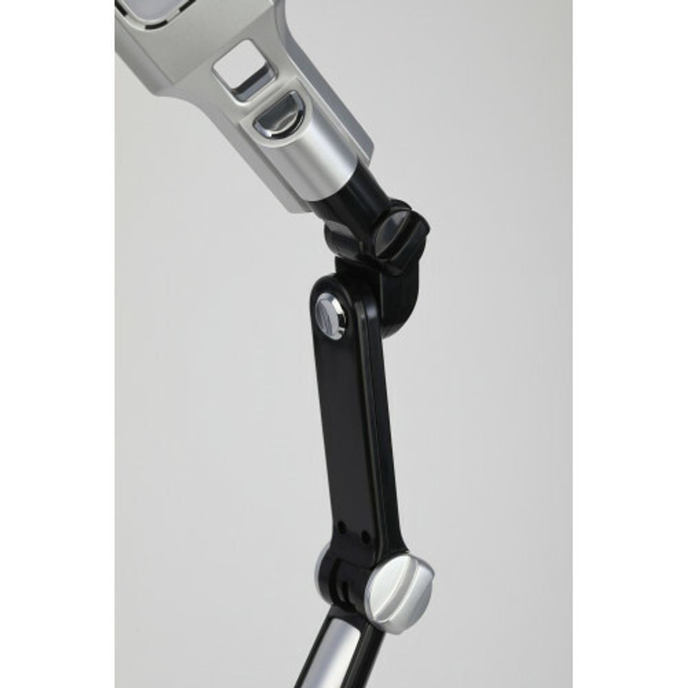 Настольный светильник ЭРА NLED-497-12W-BK светодиодный на струбцине и с основанием черный