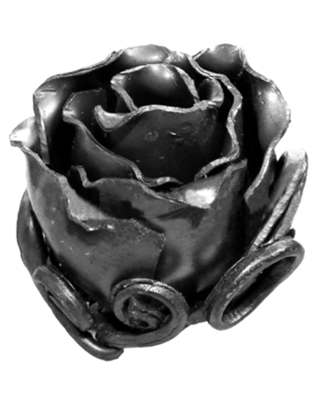 Кованый элемент "Бутон розы" малый, Диаметр: 60 (1,2мм), вес 0,163 кг.