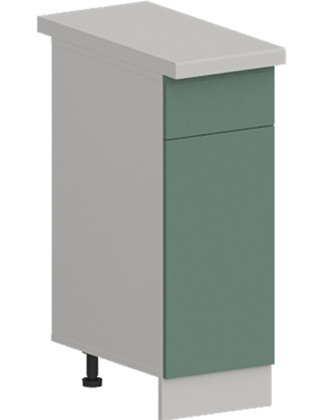 Кухня Модуль ШН1Я 300 Ликата / Матовая мята