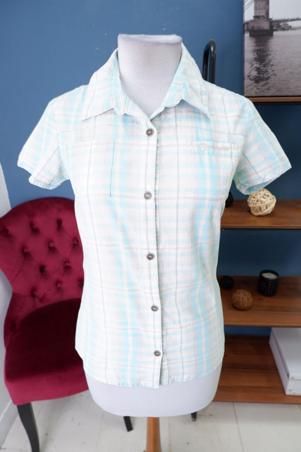 Рубашка Outventure в клетку 44 размер