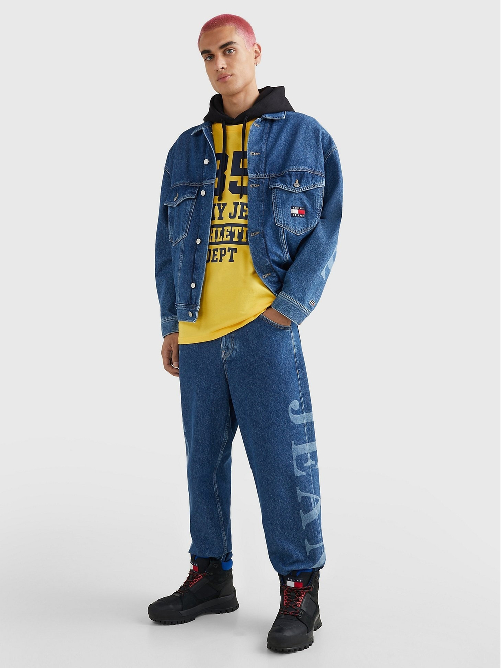 Джинсы Tommy Jeans Baggy Fit Bold Logo Denim Medium - 36x32