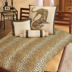 Наволочка 70x70 Elegante Gepard бежевая вид