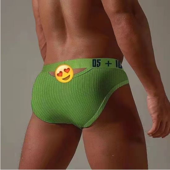 Мужские трусы брифы зеленые BS BS3513-19