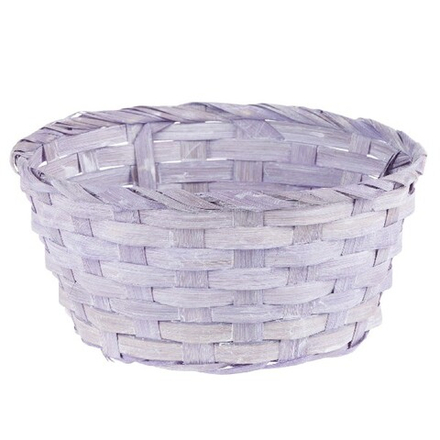 Кашпо плетеное (бамбук) D19xH9см (Сиреневый)
