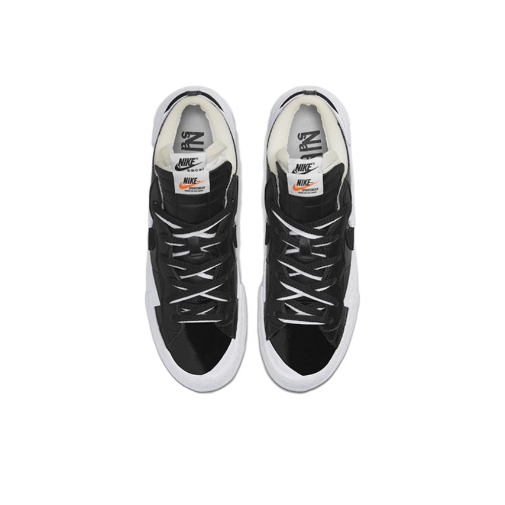 Кроссовки Sacai x Nike Blazer Low 'Black Patent' DM6443‑001
