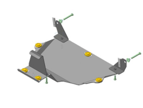 Усиленная защита Motodor зад. дифференциала. 5 мм, алюминий. для Volkswagen Touareg 2010-2015,Volkswagen Touareg 2002-2006,Volkswagen Touareg 2015-2018,Volkswagen Touareg 2006-2010 арт.32710