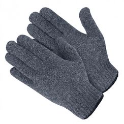Перчатки полушерстяные с начёсом одинарные 50% шерсти