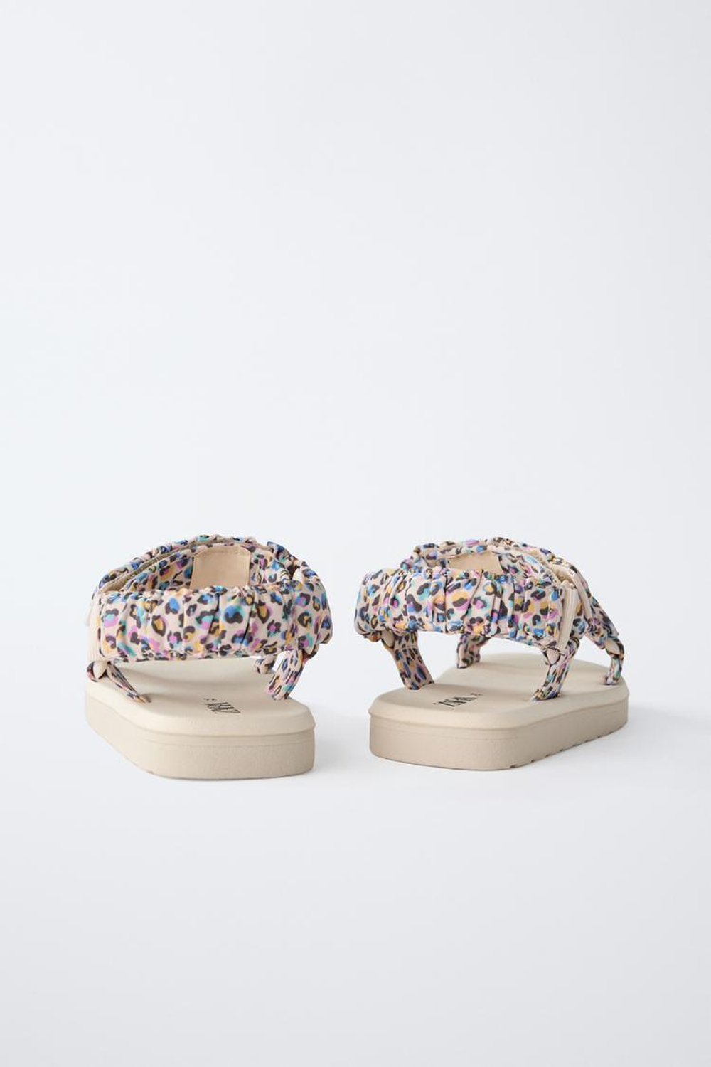 ZARA САНДАЛИИ С ПРИНТОМ, РОЗОВЫЙ