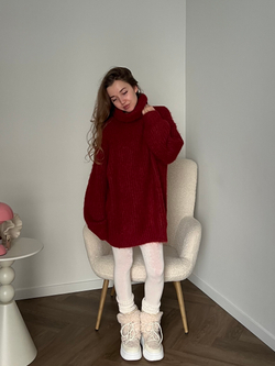 Свитер Альма красный