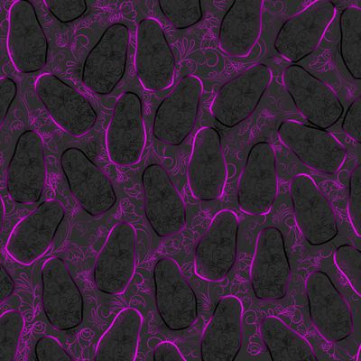 матрёшка с фиолетовым узором