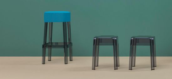 Табурет барный прозрачный Rubik