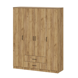 Шкаф распашной для одежды ШК 1 (Серия 2), Дуб золотой