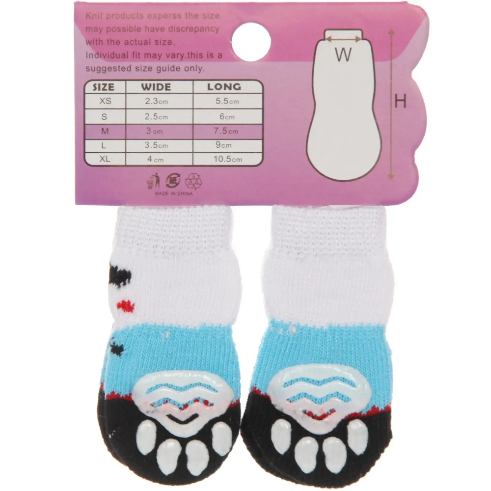 Носочки для животных «LAPUSIK», пандочка, цвет черный, размер m, 3см