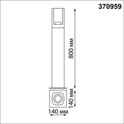 370959 STREET NT23 670 черный Светильник ландшафтный IP54 E27 max 20W 220-240V VISIO
