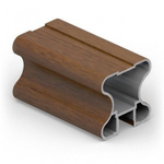 Вертикальный профиль Н (5,40 м) Орех ПВХ