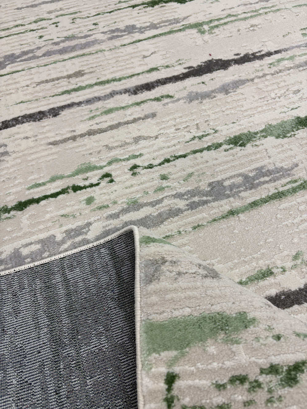 Ковер Kleopatra 38462A Green FLS/L.Grey Прямоугольник
