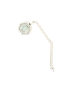 Rexant 31-0531 Лупа на струбцине  , круглая, 3D, с подсветкой 60 LED, сенсорный регулятор яркости, белая