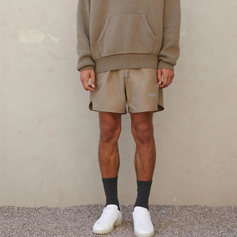 Шорты Fear of God Essentials FW21 Volley Short Harvest logo, FOG-FW21-026