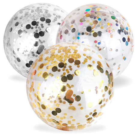 Шар-сфера (50см) Баблс (Bubble) с конфетти