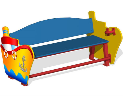 Лавочка детская Кораблик МФ-32.16Х