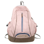 DELIXIONG Nylon Backpack Regular Unisex Black/Green/Pink/Red/Black