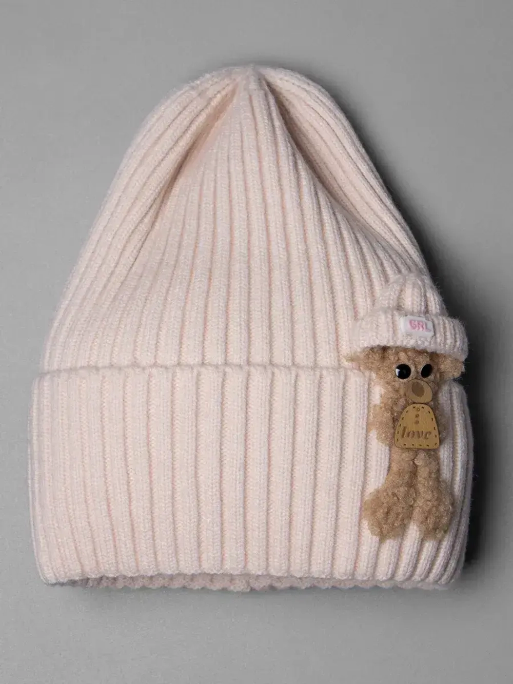 Шапка для девочки на осень бини