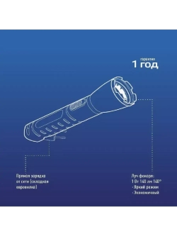 Фонарь светодиодный аккумуляторный фонарь KOCAcc103LED
